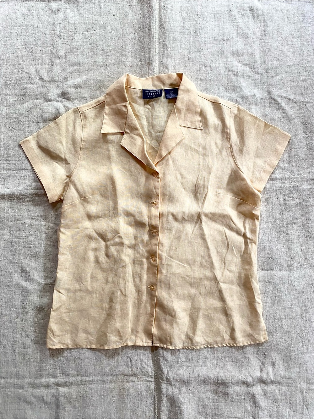 VTG Pure Linen Button Down Top